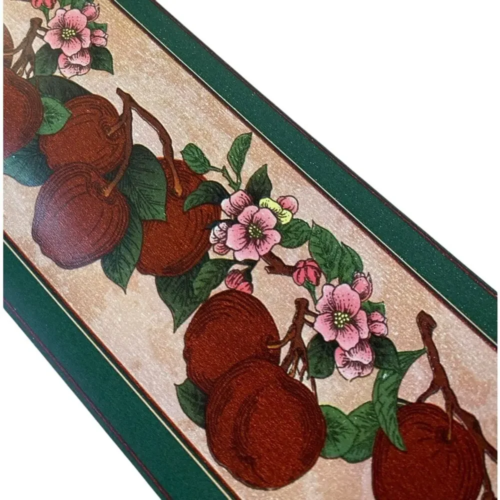 Vintage APPLE CRABAPPLE Blossom Wallpaper Border NOS 3.75